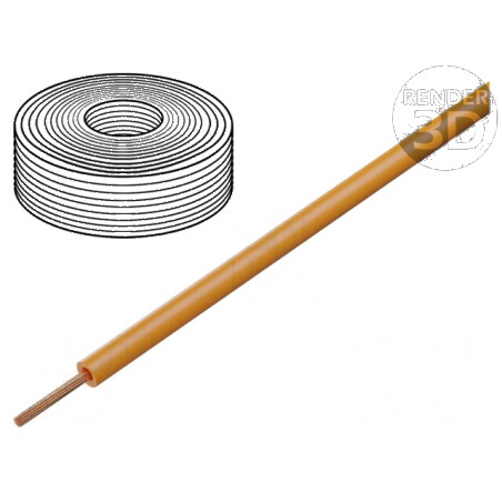 Cablu H05Z-K Litat Cu 1mm² LSZH Portocalie 300V/500V - 100m | Electronic-mag.ro | Componente Electronice