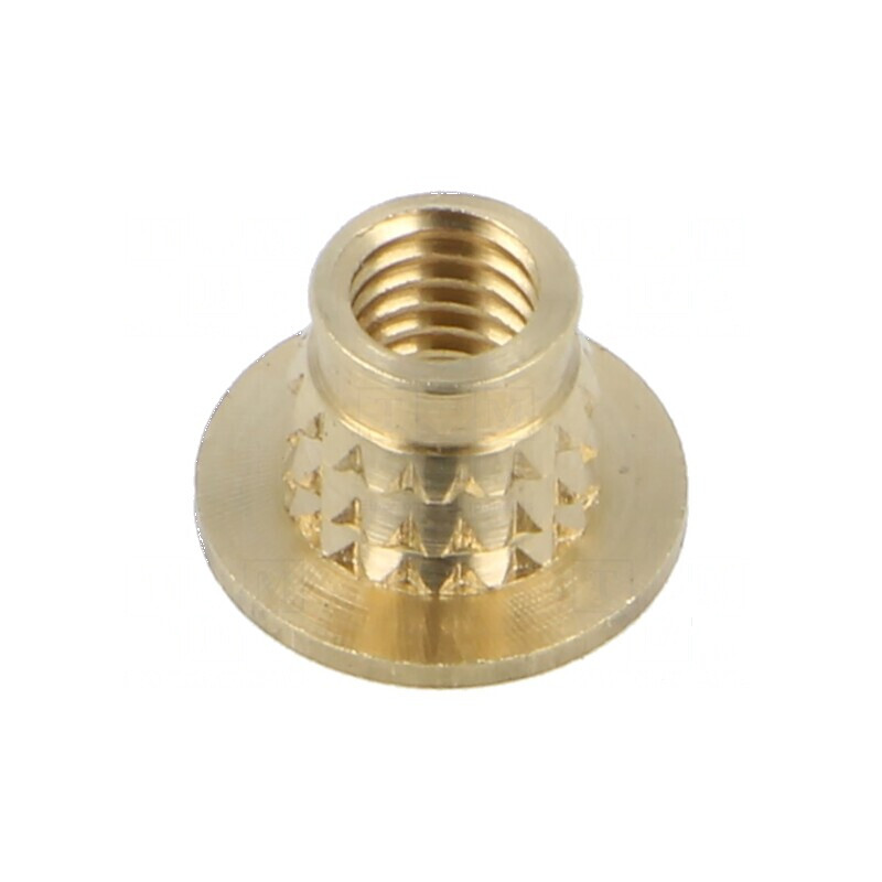 Adaos filetat din alamă M5 BN 37896 - Lungime 6,6mm pentru plastic | Electronic-mag.ro | Componente Electronice Adaos filetat din alamă M5 BN 37896 - Lungime 6,6mm pentru plastic | Electronic-mag.ro | Componente Electronice