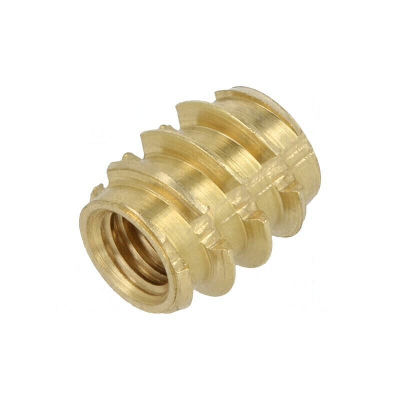 Adaos Filetat Alamă M5 BN 37879 - Lungime 10mm pentru Lemn și Plastic | Electronic-mag.ro | Componente Electronice Adaos Filetat Alamă M5 BN 37879 - Lungime 10mm pentru Lemn și Plastic | Electronic-mag.ro | Componente Electronice