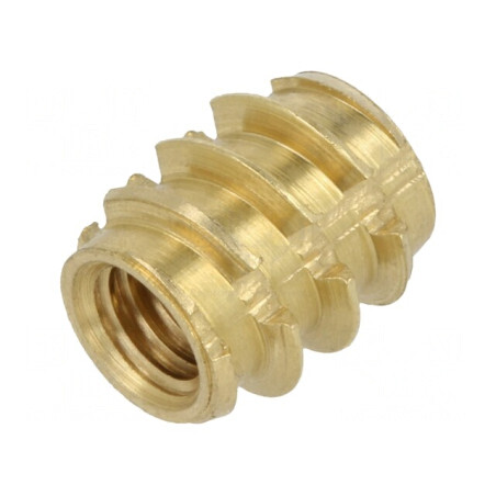 Adaos Filetat Alamă M5 BN 37879 - Lungime 10mm pentru Lemn și Plastic | Electronic-mag.ro | Componente Electronice