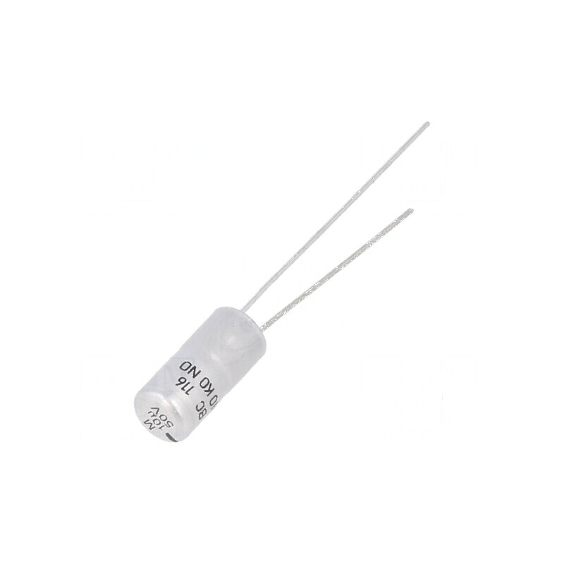 Condensator Electrolitic THT 10µF 50VDC Ø5x11mm cu Raster de 2,5mm | Electronic-mag.ro | Componente Electronice Condensator Electrolitic THT 10µF 50VDC Ø5x11mm cu Raster de 2,5mm | Electronic-mag.ro | Componente Electronice