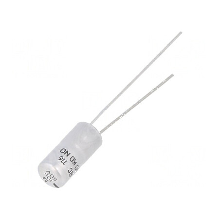 Condensator Electrolitic THT 10µF 50VDC Ø5x11mm cu Raster de 2,5mm | Electronic-mag.ro | Componente Electronice