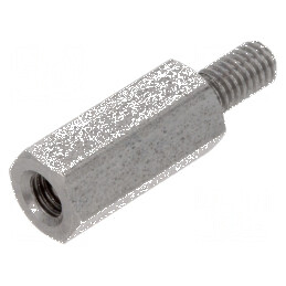 Piuliță Distanțieră Filetată 12mm M3 Intern și M3 Extern - Accesorii pentru Montaj | Electronic-mag.ro | Componente Electronice