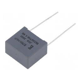 Condensator Polipropilenă R75, 18nF, 18x10x16mm, THT, Toleranță ±5% | Electronic-mag.ro | Componente Electronice