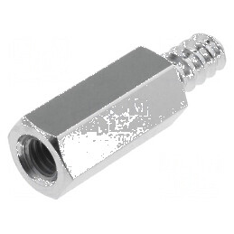 Piuliță Distanțieră Filetată Hexagonală 15mm Filet Interior M4 | Electronic-mag.ro | Componente Electronice