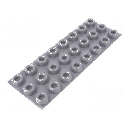 Picioruş autoadeziv din poliuretan gri, înălțime 10,2mm, dimensiune Ø22,4mm | Electronic-mag.ro | Componente Electronice