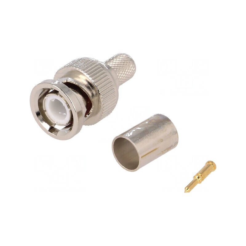 Conector BNC Mufă Tată Drept 75Ω RG6 Crimpat pe Cablu Aurit - Soluție Profesională pentru Conectivitate Audio-Video | Electronic-mag.ro | Componente Electronice Conector BNC Mufă Tată Drept 75Ω RG6 Crimpat pe Cablu Aurit - Soluție Profesională pentru Conectivitate Audio-Video | Electronic-mag.ro | Componente Electronice