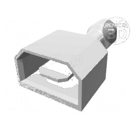 Terminal plat 4,8mm 0,8mm tată pentru cablu 0,32÷0,82mm² - Crimpat profesional | Electronic-mag.ro | Componente Electronice