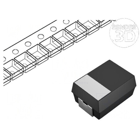 Condensator tantal SMD 47uF 20VDC low ESR D 2917 ±10% | Electronic-mag.ro | Componente Electronice