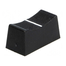Buton Rotativ Glisor Negru 23x11x11mm - Lățime Glisor 4mm | Electronic-mag.ro | Componente Electronice