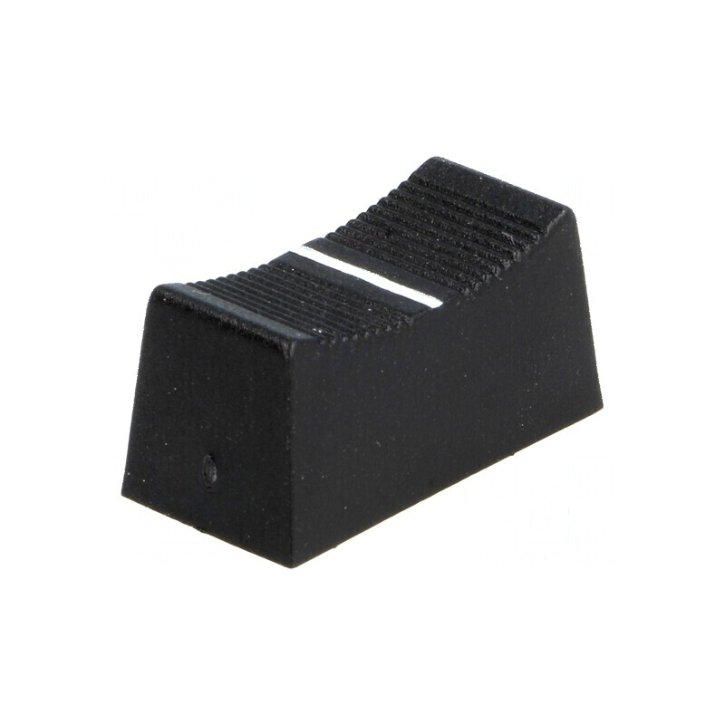Buton Rotativ Glisor Negru 23x11x11mm - Lățime Glisor 4mm | Electronic-mag.ro | Componente Electronice