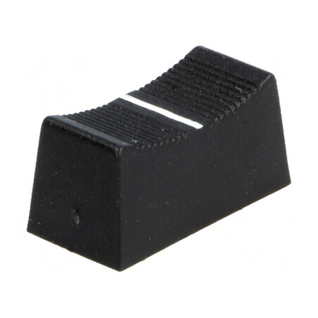 Buton Rotativ Glisor Negru 23x11x11mm - Lățime Glisor 4mm | Electronic-mag.ro | Componente Electronice