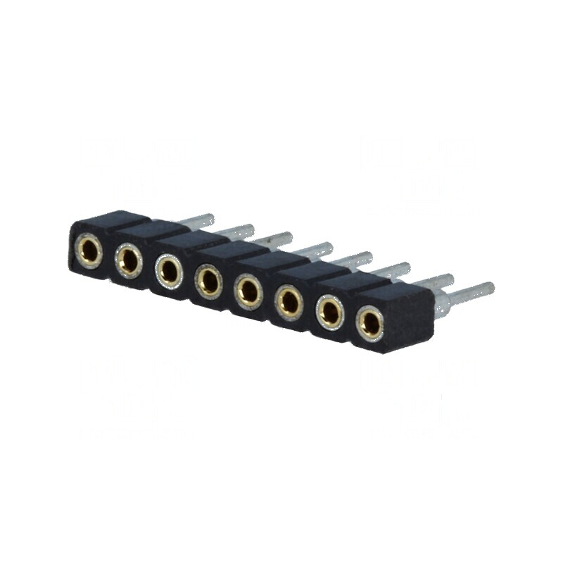 Conector şiruri pini soclu mamă 8 pini drept 2mm THT 1x8 | Electronic-mag.ro | Componente Electronice
