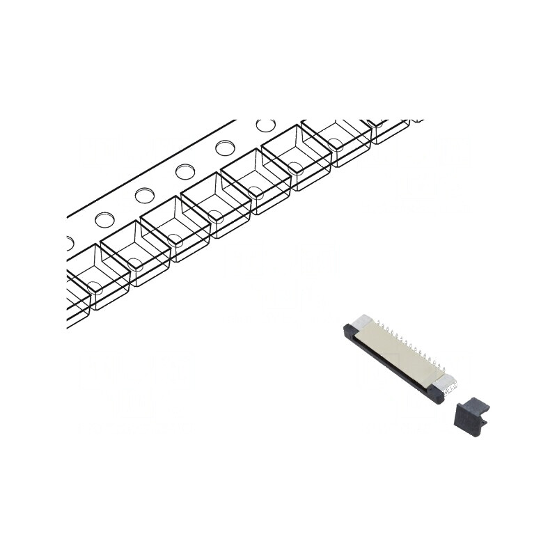 Conector FFC/FPC Vertical ZIF SMT 30 PIN 500mA Cositorit pentru Circuit Integrat | Electronic-mag.ro | Componente Electronice Conector FFC/FPC Vertical ZIF SMT 30 PIN 500mA Cositorit pentru Circuit Integrat | Electronic-mag.ro | Componente Electronice