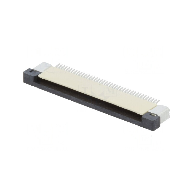 Conector FFC/FPC orizontal 40 PIN ZIF SMT 500mA cositorit pentru aplicații electronice | Electronic-mag.ro | Componente Electronice