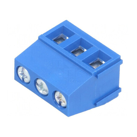 Regletă de Conexiuni pentru PCB, Unghi 90°, 5mm Piste, Capacitate 3-4mm² | Electronic-mag.ro | Componente Electronice