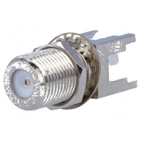 Conector F Soclu Mamă Drept THT pentru Montare pe Panou - Componente Electronice Profesionale | Electronic-mag.ro | Componente Electronice