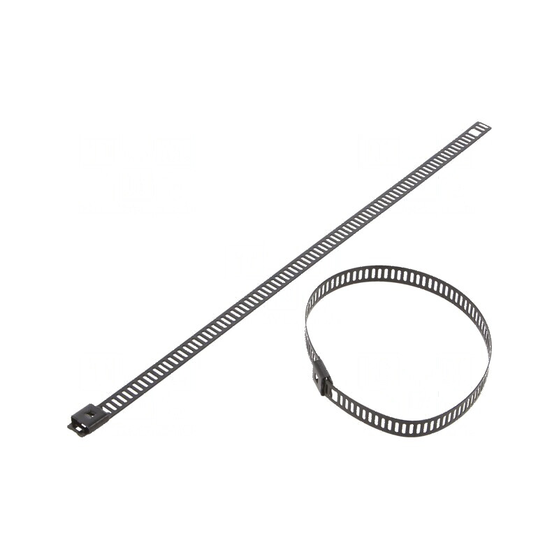 Colier de strângere perforat negru, dimensiuni L: 200mm, W: 7mm, capacitate 445N | Electronic-mag.ro | Componente Electronice Colier de strângere perforat negru, dimensiuni L: 200mm, W: 7mm, capacitate 445N | Electronic-mag.ro | Componente Electronice
