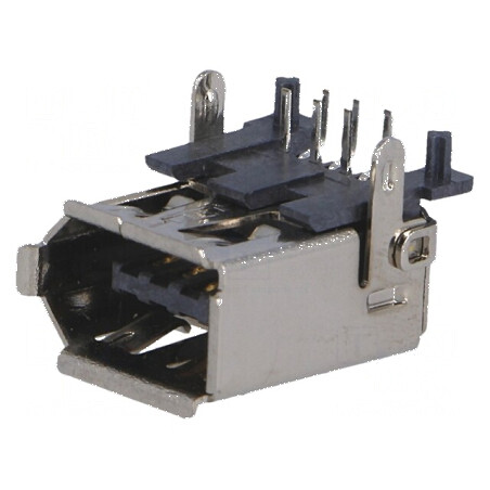 Conector IEEE1394 Soclu THT PIN 6 Unghi 90° - Componentă Electronică de Înaltă Calitate | Electronic-mag.ro | Componente Electronice