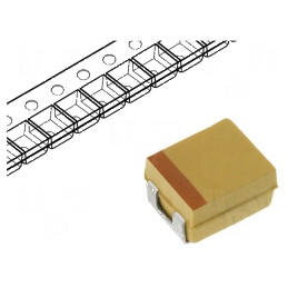 Condensator Tantal Low ESR 100uF 10VDC SMD B 1411 ±20% - Component Electronic de Înaltă Performanță | Electronic-mag.ro | Componente Electronice