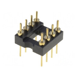 Soclu DIP8 pentru Circuite Integrate, Raster 2,54mm, Precizie THT | Electronic-mag.ro | Componente Electronice