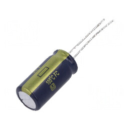 Condensator Electrolitic Low ESR THT 470uF 35VDC Ø10x20mm pentru Aplicatii Electronice | Electronic-mag.ro | Componente Electronice