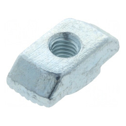 Piuliță pentru profil, lățime cant 8mm, oțel zincat, tip T, filet M4 | Electronic-mag.ro | Componente Electronice