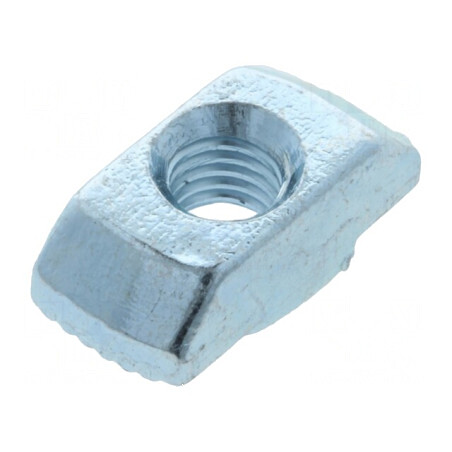 Piuliță pentru profil, lățime cant 8mm, oțel zincat, tip T, filet M5 | Electronic-mag.ro | Componente Electronice