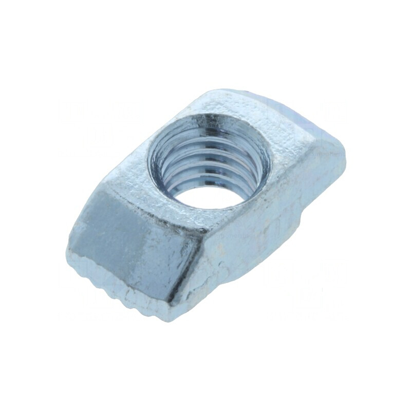 Piuliță pentru profil - Lățime cant 8mm, oțel zincat, tip T, filet M6 | Electronic-mag.ro | Componente Electronice Piuliță pentru profil - Lățime cant 8mm, oțel zincat, tip T, filet M6 | Electronic-mag.ro | Componente Electronice