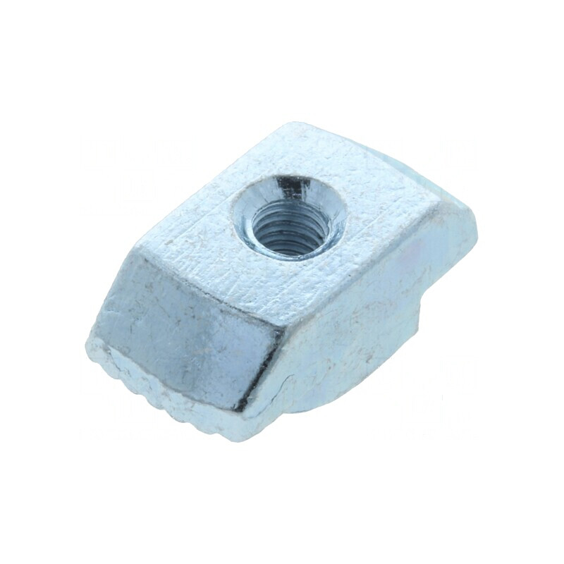 Piuliță din oțel zincat pentru profile, lățime cant 10mm, filet M4, tip T | Electronic-mag.ro | Componente Electronice