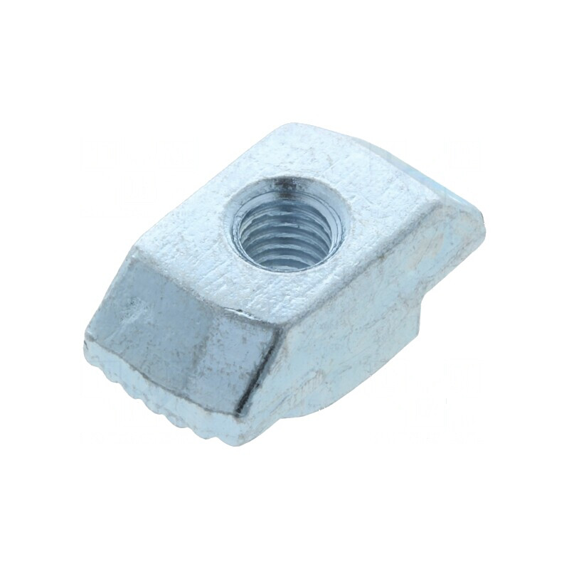 Piuliță din oțel zincat T pentru profil, lățime cant 10mm, filet M5 | Electronic-mag.ro | Componente Electronice