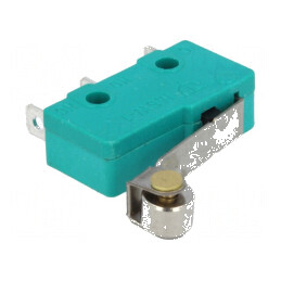 Microîntrerupător SNAP ACTION 5A/250VAC cu manetă și rolă - Comutator electric de înaltă precizie | Electronic-mag.ro | Componente Electronice