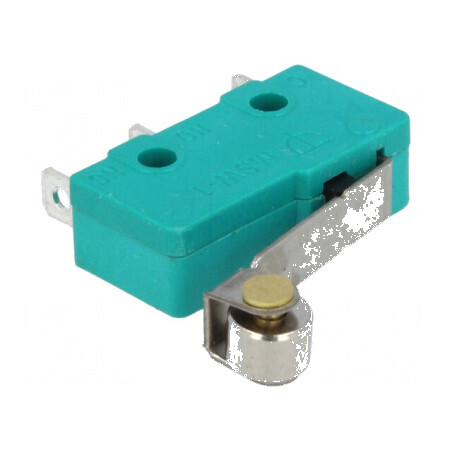 Microîntrerupător SNAP ACTION 5A/250VAC cu manetă și rolă - Comutator electric de înaltă precizie | Electronic-mag.ro | Componente Electronice