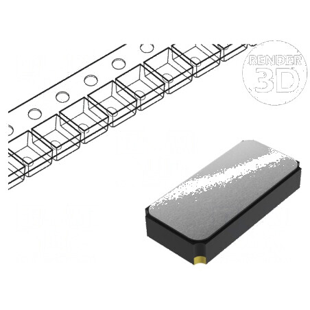 Rezonator de Cuarț SMD 32,768kHz ±10ppm 6pF Dimensiuni 3,2x1,5x0,9mm | Electronic-mag.ro | Componente Electronice
