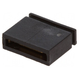 Conector şiruri pini jumper mamă închise 5,08mm 1x2 aurit 3A - Componente electronice de înaltă calitate | Electronic-mag.ro | Componente Electronice