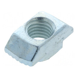 Piuliță din oțel zincat pentru profile, lățime cant 10mm, filet M8 | Electronic-mag.ro | Componente Electronice