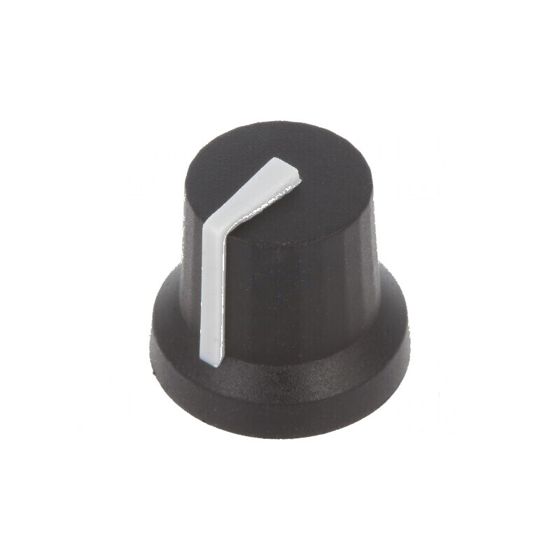 Buton rotativ cu indicator din plastic, dimensiuni Øax: 6mm, Ø16,8x14,5mm, cu guma de protecție | Electronic-mag.ro | Componente Electronice Buton rotativ cu indicator din plastic, dimensiuni Øax: 6mm, Ø16,8x14,5mm, cu guma de protecție | Electronic-mag.ro | Componente Electronice