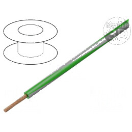 Cablu H05V-K LgY Litat Cu 0,5mm² PVC Verde-Gri 300V/500V - Cablu Electric de Înalte Performanțe | Electronic-mag.ro | Componente Electronice