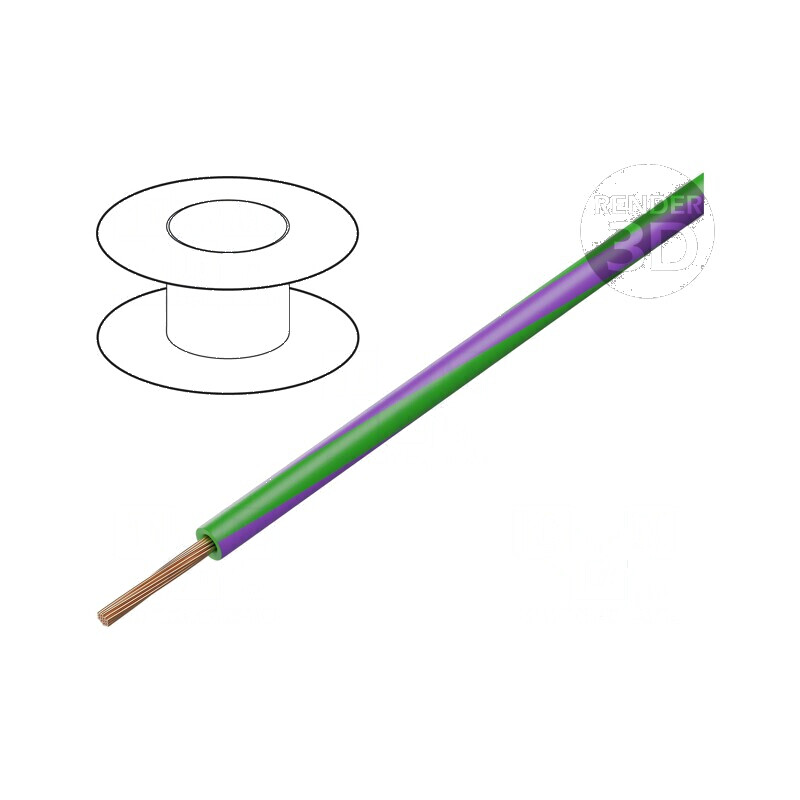 Cablu H05V-K LgY Litat Cu 0,5mm² PVC Verde-Violet 300V/500V - Conectori Electrice de Înaltă Calitate | Electronic-mag.ro | Componente Electronice Cablu H05V-K LgY Litat Cu 0,5mm² PVC Verde-Violet 300V/500V - Conectori Electrice de Înaltă Calitate | Electronic-mag.ro | Componente Electronice
