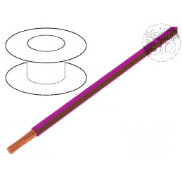 Cablu electric H05V-K, 0,5mm², PVC roz-maro, 300V/500V, 100m, LgY litat | Electronic-mag.ro | Componente Electronice