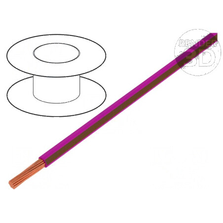 Cablu electric H05V-K, 0,5mm², PVC roz-maro, 300V/500V, 100m, LgY litat | Electronic-mag.ro | Componente Electronice