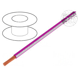 Cablu H05V-K LgY Litat Cu 0,5mm² PVC Roz-Alb 300V/500V - 100m | Electronic-mag.ro | Componente Electronice