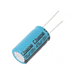 Condensator Electrolitic THT 470uF 100VDC Ø16x30mm ±20% 36mΩ pentru Aplicații Electronice | Electronic-mag.ro | Componente Electronice