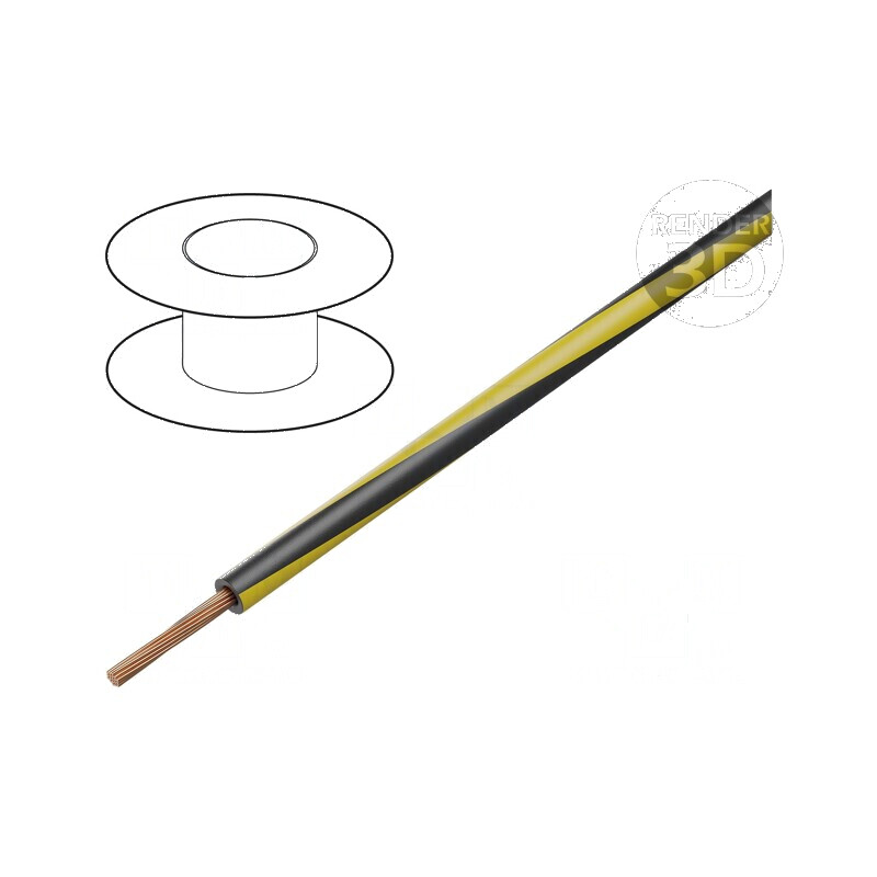 Cablu electric H05V-K, LgY, litat cu 0,5 mm², PVC negru-galben, 300V/500V | Electronic-mag.ro | Componente Electronice Cablu electric H05V-K, LgY, litat cu 0,5 mm², PVC negru-galben, 300V/500V | Electronic-mag.ro | Componente Electronice