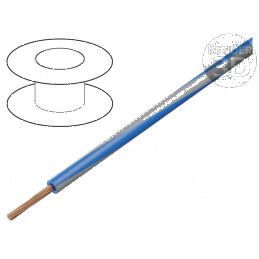 Cablu H05V-K LgY Litat Cu 0,5mm² PVC Albastru-Gri 300V/500V - Cumpără Acum! | Electronic-mag.ro | Componente Electronice