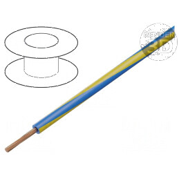 Cablu H05V-K LgY Litat Cu 0,5mm² PVC Albastru-Galben 100m - Conexiune Electrică Profesională | Electronic-mag.ro | Componente Electronice