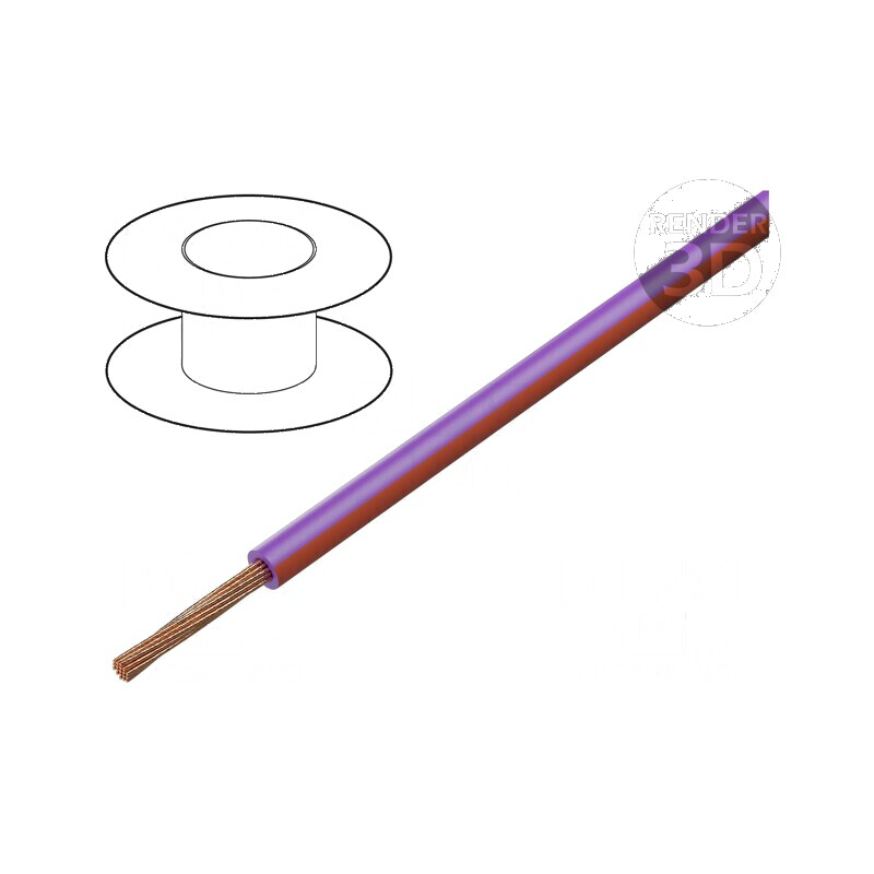 Cablu H05V-K LgY 0,5mm² PVC Violet-Roșu 300V/500V - Conductor Litat | Electronic-mag.ro | Componente Electronice Cablu H05V-K LgY 0,5mm² PVC Violet-Roșu 300V/500V - Conductor Litat | Electronic-mag.ro | Componente Electronice
