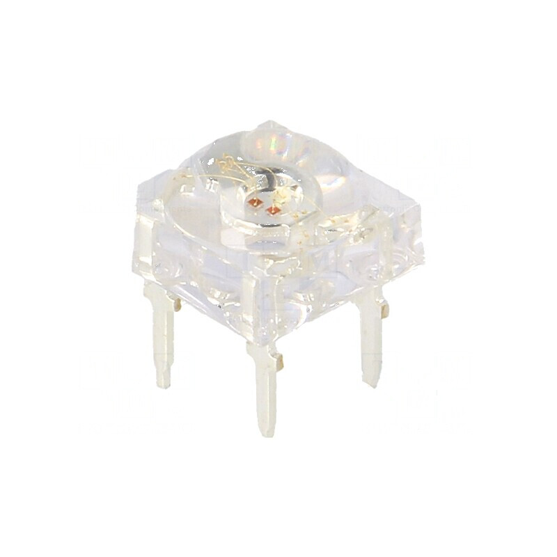 LED Super Flux 7,62x7,62mm - Lumină cu LED în Trei Culori: Roșu, Verde, Galben | Electronic-mag.ro | Componente Electronice