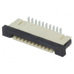 Conector FFC/FPC Vertical PIN 10 ZIF SMT 0,5A 30mΩ - Interval Temperatura -40÷85°C | Electronic-mag.ro | Componente Electronice