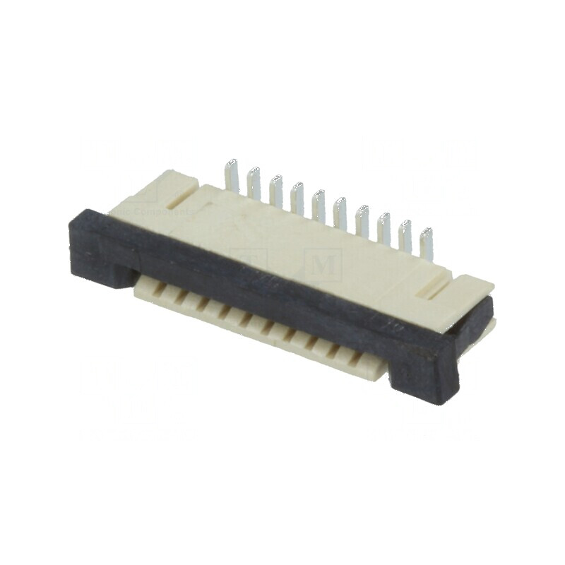 Conector FFC/FPC Vertical PIN 10 ZIF SMT 0,5A 30mΩ - Interval Temperatura -40÷85°C | Electronic-mag.ro | Componente Electronice